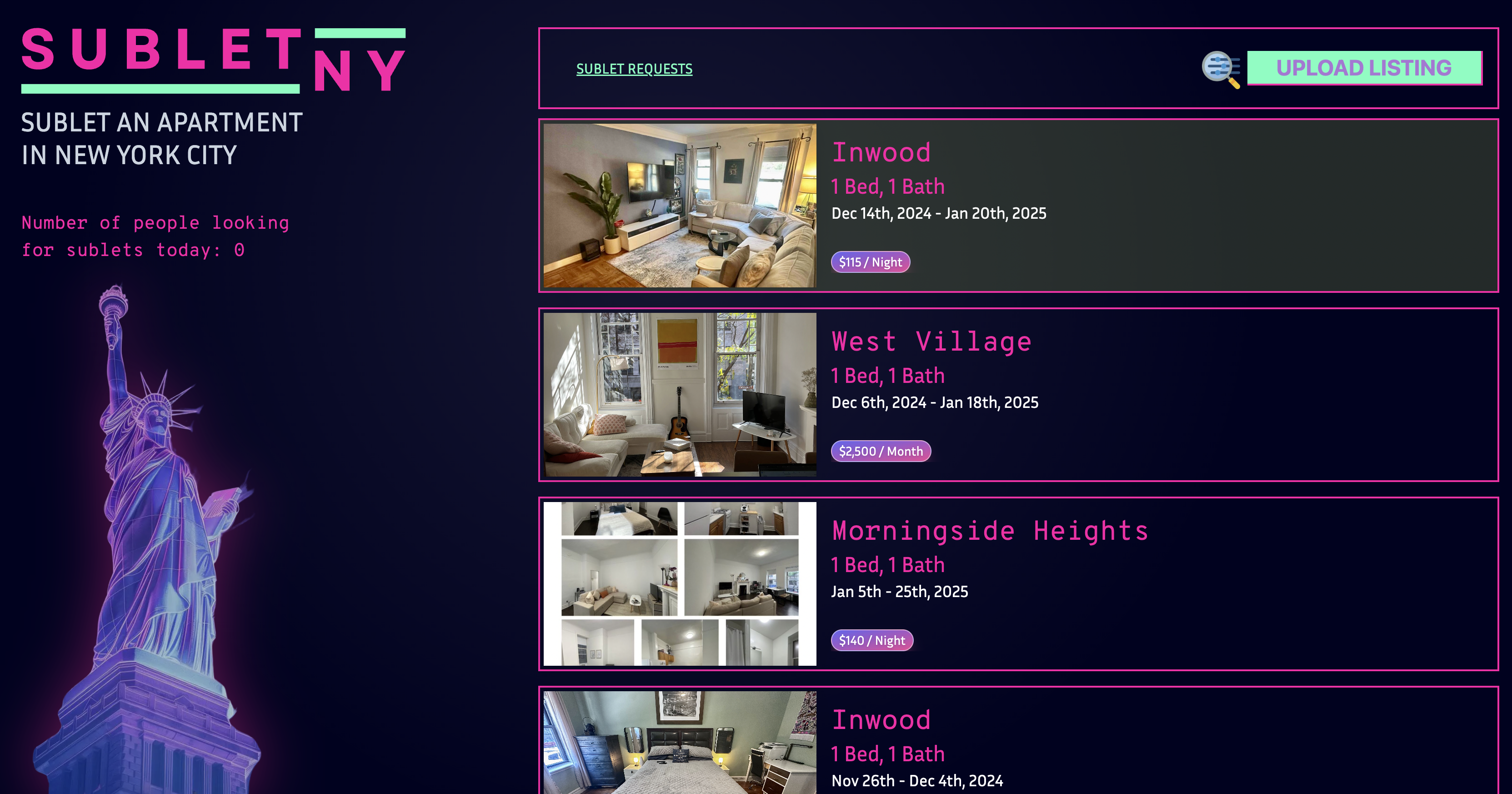 🗽 Sublet NY (2023)
